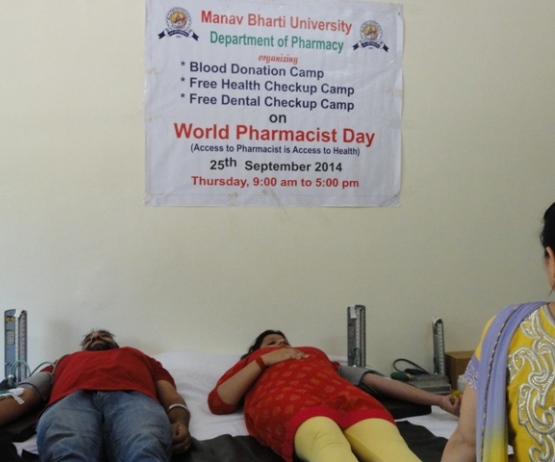 Manav Bharti University-Blood Donation