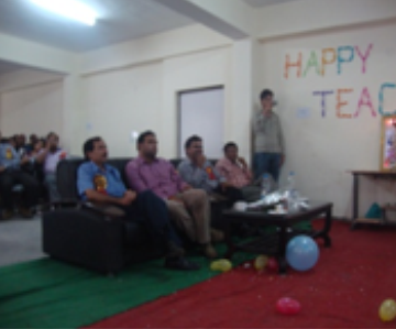 Manav Bharti University-teachers enjoying teacher's day
