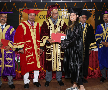Manav Bharti-professor gupta delievering speech